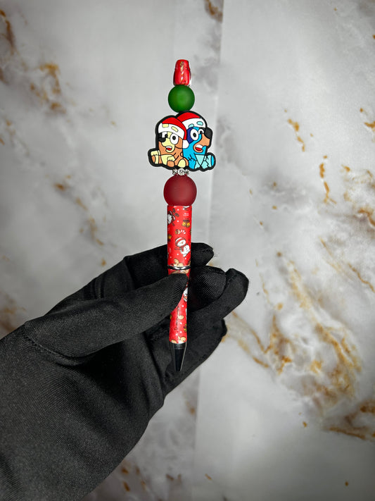 Bluey Christmas Pen